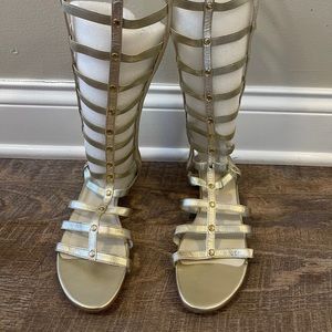 Stuart Weitzman Gladiator Sandal Gold